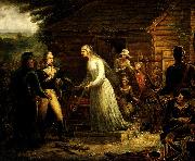 John Blake White Motte Directing Generals Marion and Lee to Burn Her Mansion oil painting on canvas